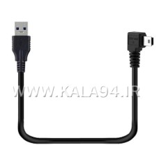 کابل 20 سانتی تبدیلی CL / مبدل USB M به USB mini یا دوربین 90 درجه / تک پک نایلونی